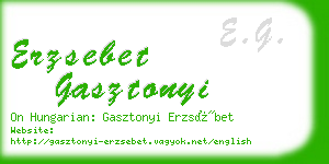 erzsebet gasztonyi business card